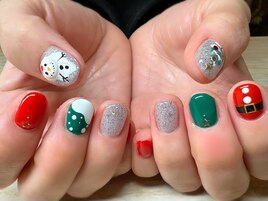 クリスマス ちぐはぐ サンタ 星