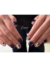 クレヴィア(crevia)/ネイビー×シルバー