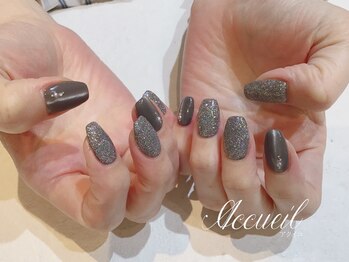 アクイユ 銀座店(ACCUEIL)/キラキラネイル