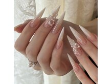 ラッキーネイル(lucky nail)の雰囲気（チップ長さだし持ち込みデザイン）