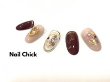 ネイルチックコウベ 銀天街店(Nail Chick kobe)/キラキラ冬ネイル