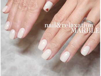 ネイルアンドリラクゼーション マーブル(MARBLE)/ワンカラー・ラメグラ¥4550