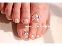 ネイル シャンブル(nail CHAMBRE)/埋め尽くしフットネイル￥6800～