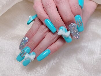 ミキネイルサロン(MiKi Nail Salon)/リボンアートネイル¥6980