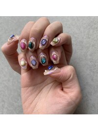 天然石ネイル☆