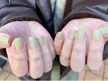 エムスラッシュ ネイル 新百合ヶ丘店(M.SLASH)/うねうねマットネイル