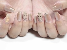 ヒュッゲ(Hygge)/白石ネイル※人物＋1