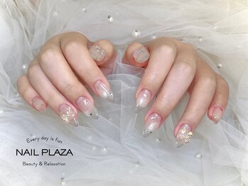 ネイルプラザ 河原町OPA店(NAIL PLAZA)/クリアチークマグネットネイル