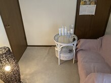 施術中は、揺らぎ世代に寄り添う、深呼吸できる場所のおもてなし