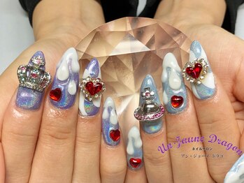 アン ジョーヌドラゴ/ユニコーン☆夢かわいいネイル