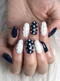 ホログラムドットネイル