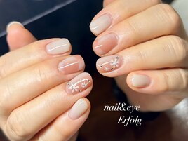 冬定番！雪の結晶ネイル！