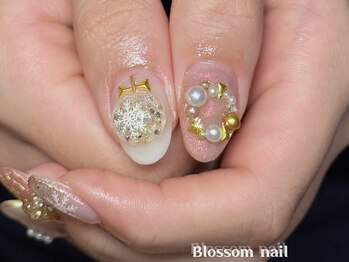 ブラソンネイル(Blossom nail)/クリスマスネイル