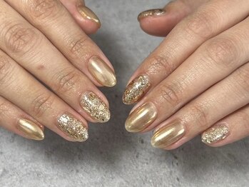 イデアル(Ideal)/【パラジェル】ゴールドネイル