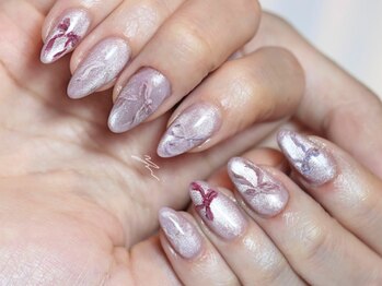 ネイルズ バイ ユイ 外苑前(Nails by Yui)/リボンアートマグネット