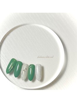 ファレノホワイト/定額ネイルデザイン/フィルイン