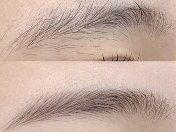 シエル(CIEL)の写真/一気に垢抜け☆骨格やお悩みに合わせたデザインで、ナチュラル＆上品な眉に♪毎日のメイクの時短にも◎