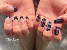 ユニックス サロンアンドスパ UNIX Salon&Spa 浦和美園店/チェックネイル