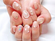 ライトウェーブ 長野駅前店/フラワーアート×蝶ネイル♪