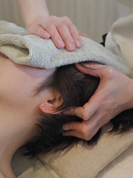 リラクゼーションサロン プリム(PRIM)の写真/【完全オールハンド施術★】頭の凝りに徹底アプローチ！睡眠不足やストレス・スマホ/PC疲れに◎