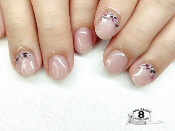 ネイルエイト 新百合ヶ丘(nail8)/きらり★☆ショートネイル