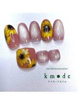 ケイモードネイル(kmode)/ひまわりネイル