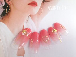 【フェミニンネイル】