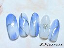 定額ネイル　6,980円　A‐053