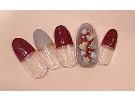 ハートホログラムネイル