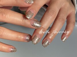 逆フレンチネイル:mikako