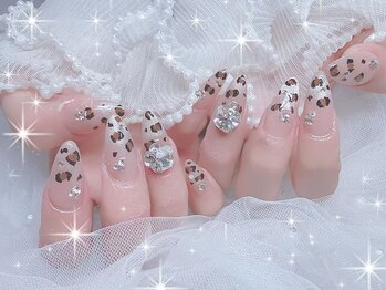 メイク 池袋(Meik)/ヒョウ柄ネイル秋ネイル
