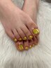 【フットネイル】選べる*FOOTワンカラーorラメorラメグラ￥7200