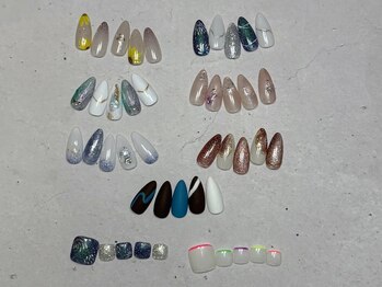 リーフィー(leafy)の写真/【光の森近く・合志市プライベートサロン】定額デザインが充実!手がキレイに見えるお手伝いをします☆