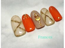 フランセス(Frances)/大理石ネイル