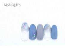 ネイルサロン マリキータ(MARIQUITA)/クラシックブルーネイル