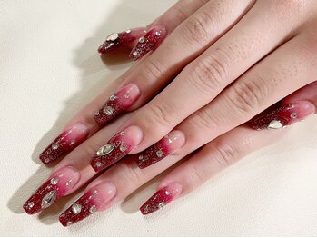 ラビング(Loving)/キラキラ赤グラデーション