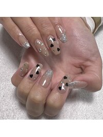 ベージュラメグラ