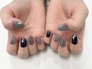 フラッシュ×ニュアンスネイル