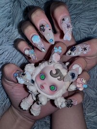 ピンク×水色¥11500