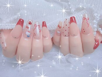 メイク 池袋(Meik)/リボンネイル秋ネイル