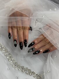 ピンクラメネイル/結婚式ネイル