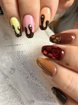 モコ(MOCO)/バレンタインネイル