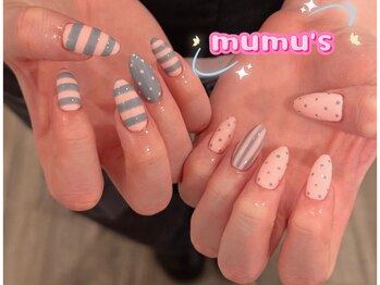 ムムズ 渋谷店(mumu's)/長さだしドットネイル