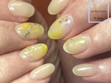 イエローニュアンスネイル