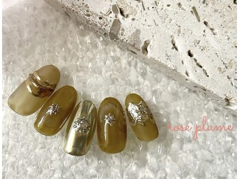 ネイルサロン ロゼプリュム/大人可愛い少し華やかプラン