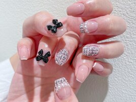 ツイードネイル　shihomi