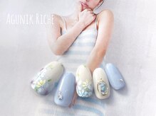 アグニークリッシェ(Agunik Riche)/【フラワーネイル】