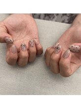 ボヌール ネイル(Bonheur nail)/リボン×ドット