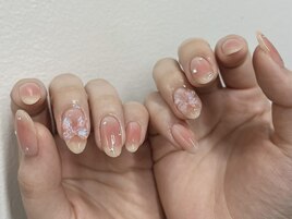 チーク/リボンネイル