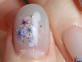 押し花ワンカラー